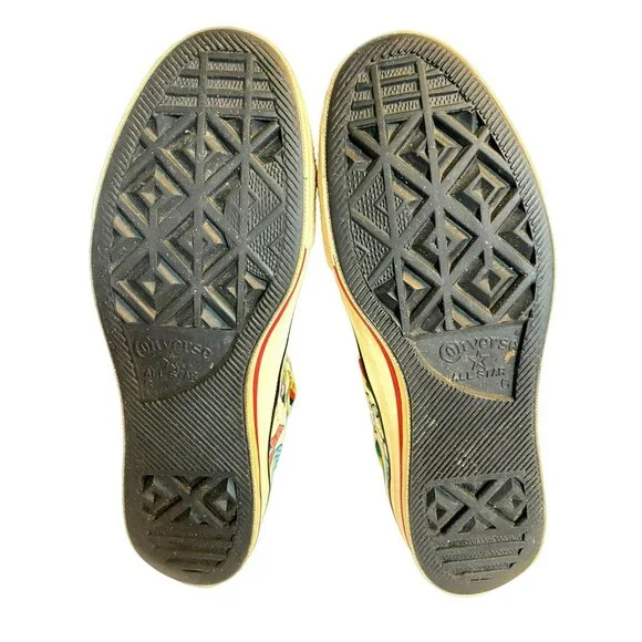 Vintage Converse Chuck Taylor RARE Flags "All Nations" Unisex Womens 8 Mens 6 - Picture 7 of 10